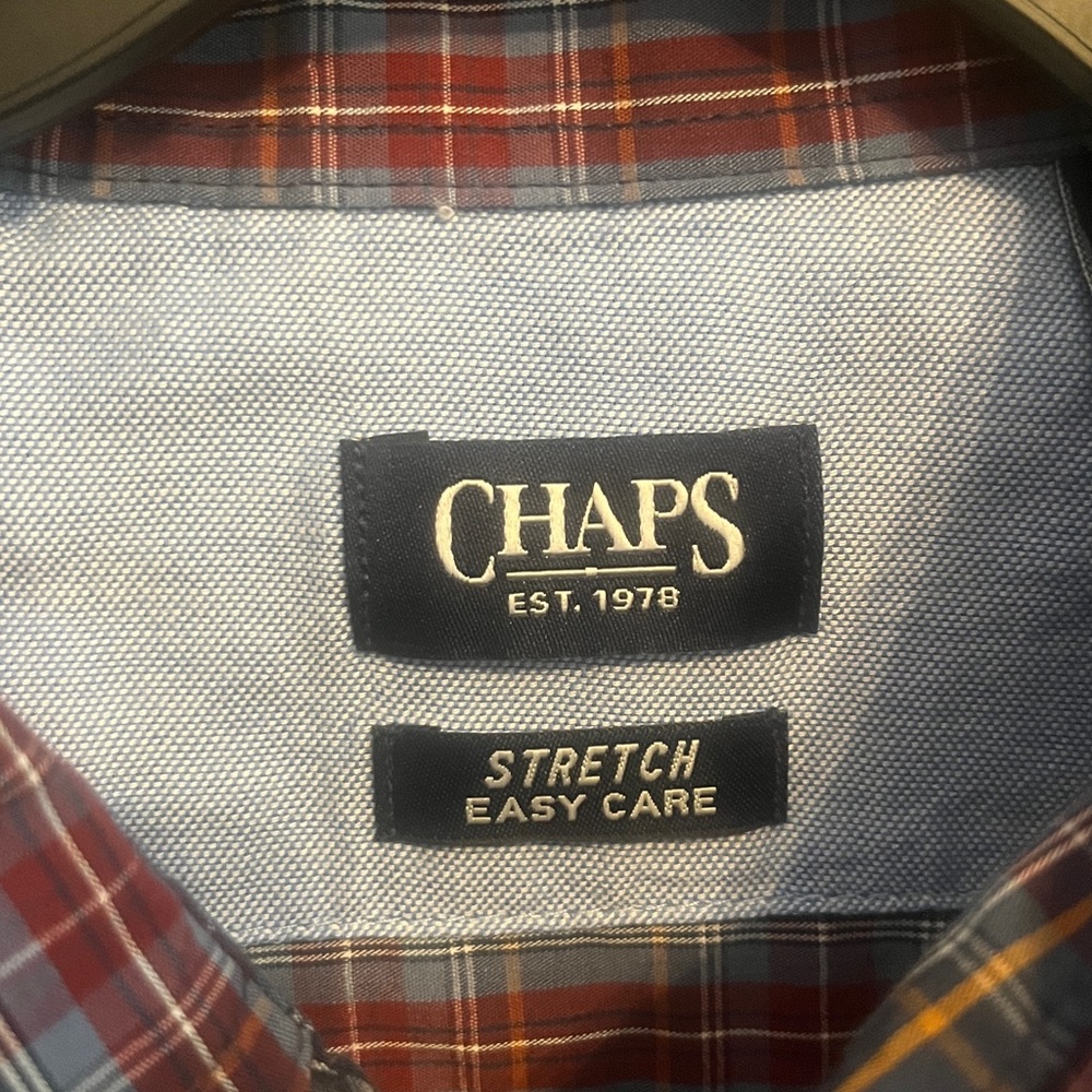 Chaps Multicolor Plaid Button-Up Shirt - Picture 3 of 5